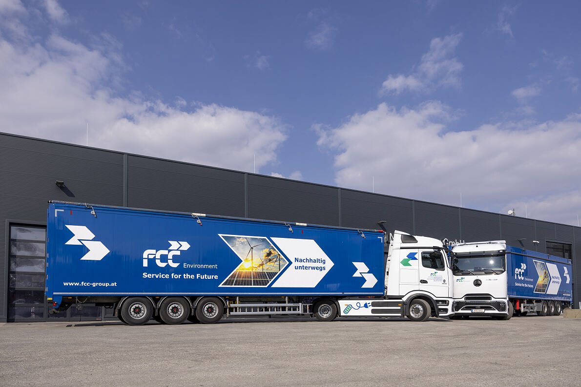 Übergabe Mercedes-Benz eActros an FCC Austria