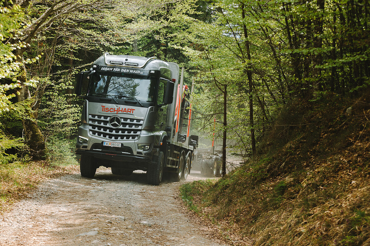 Mercedes-Benz Arocs im Holztransport