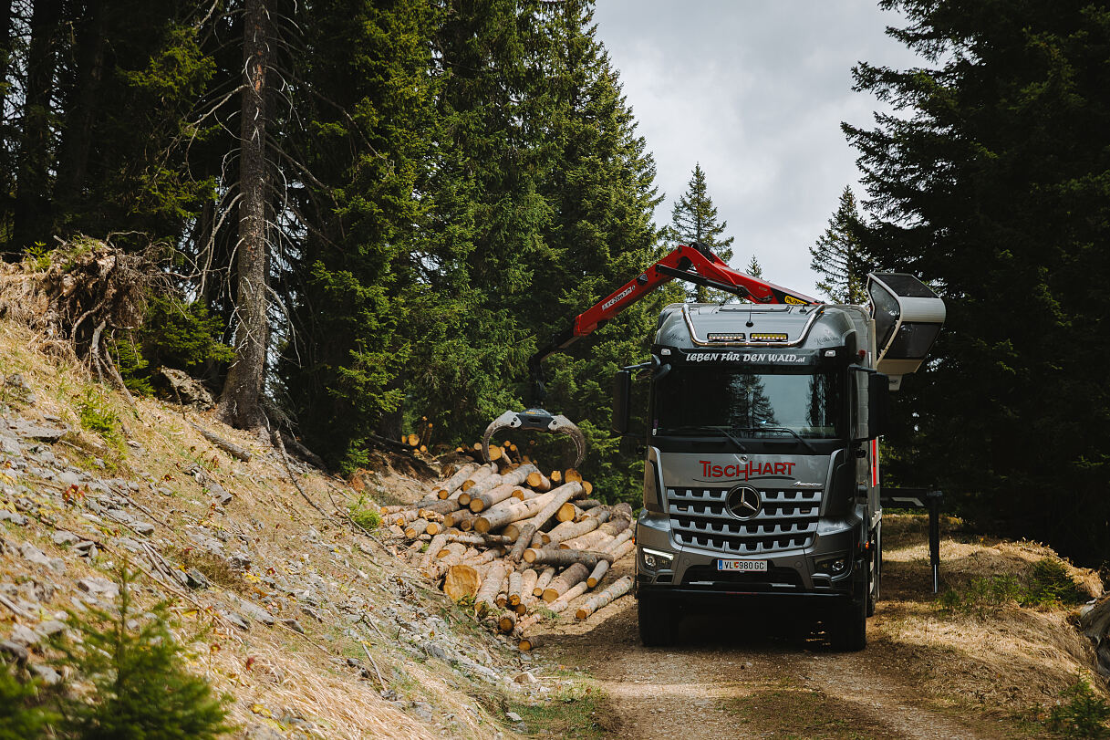 Mercedes-Benz Arocs im Holztransport