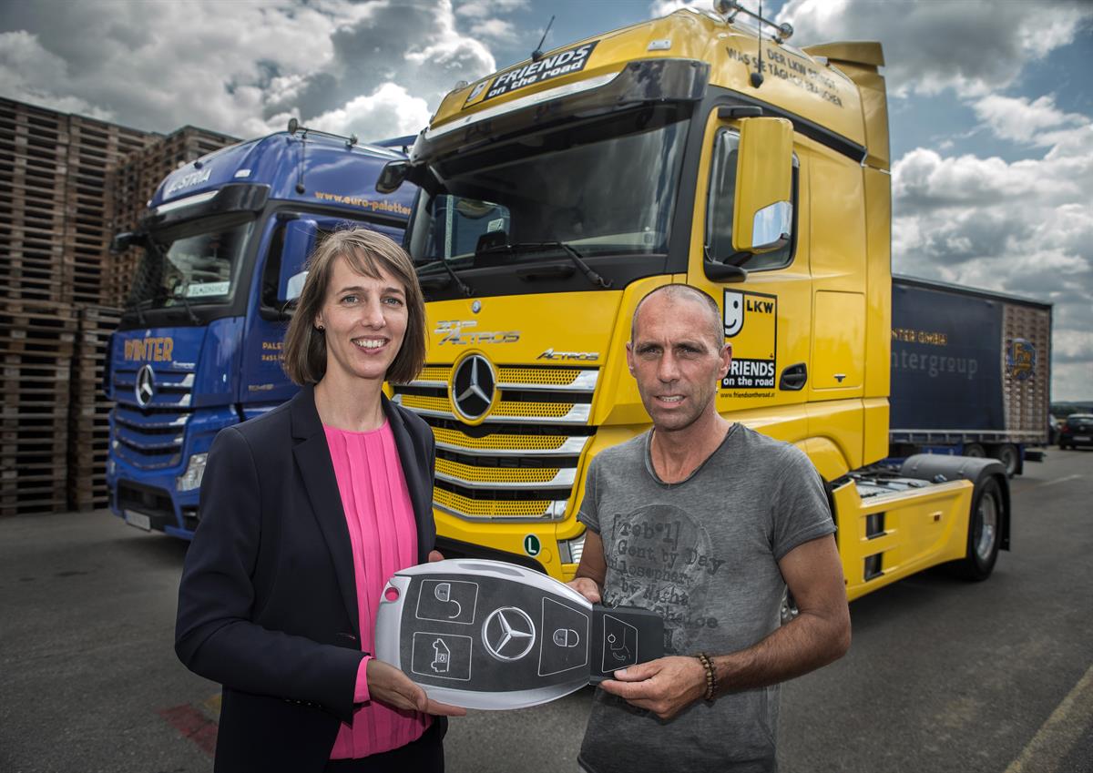 Firmengruppe Winter gewinnt Actros für ein Jahr
