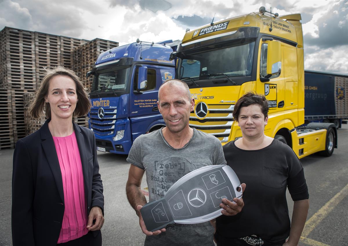 Firmengruppe Winter gewinnt Actros für ein Jahr
