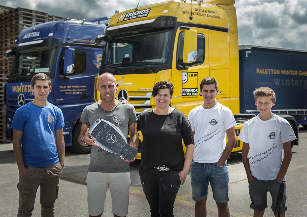 Firmengruppe Winter gewinnt Actros für ein Jahr