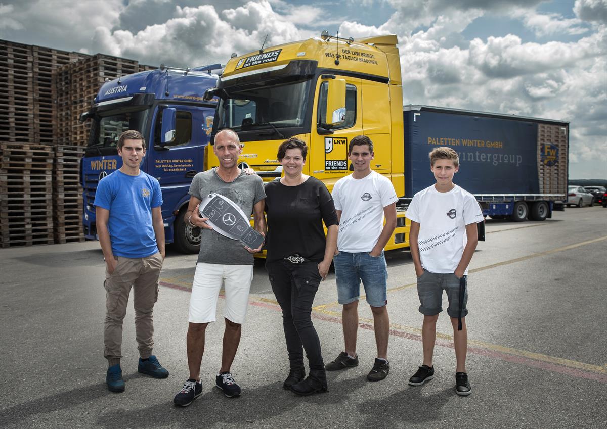 Firmengruppe Winter gewinnt Actros für ein Jahr