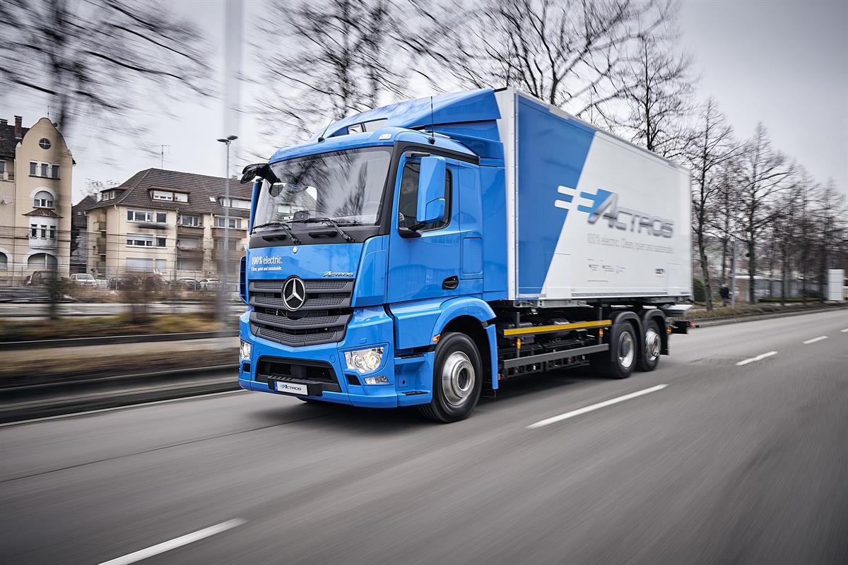 Mercedes-Benz eActros im Einsatz