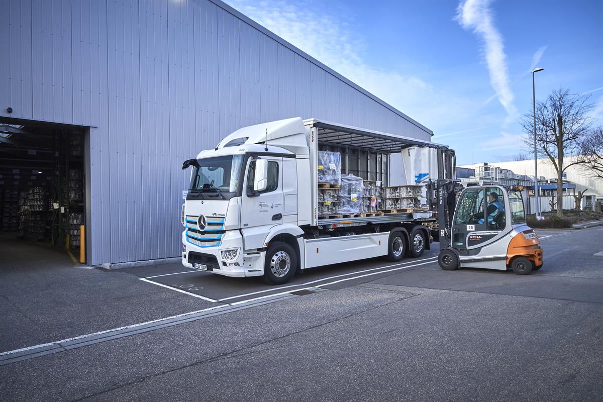 Rein batterieelektrisch angetriebener Lkw für den schweren Verteilerverkehr
