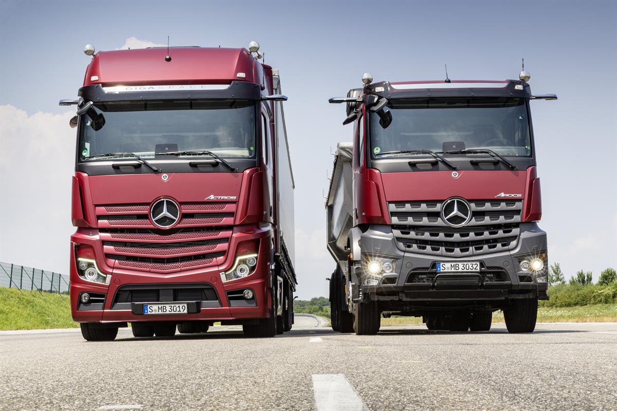 Österreich-Premiere: der neue Actros und Arocs