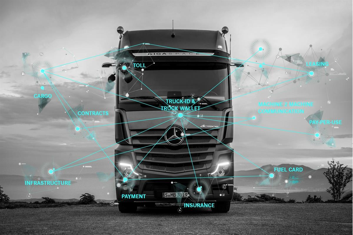 Daimler Trucks gibt einem Lkw-System mit der Truck-ID eine digitale Identität