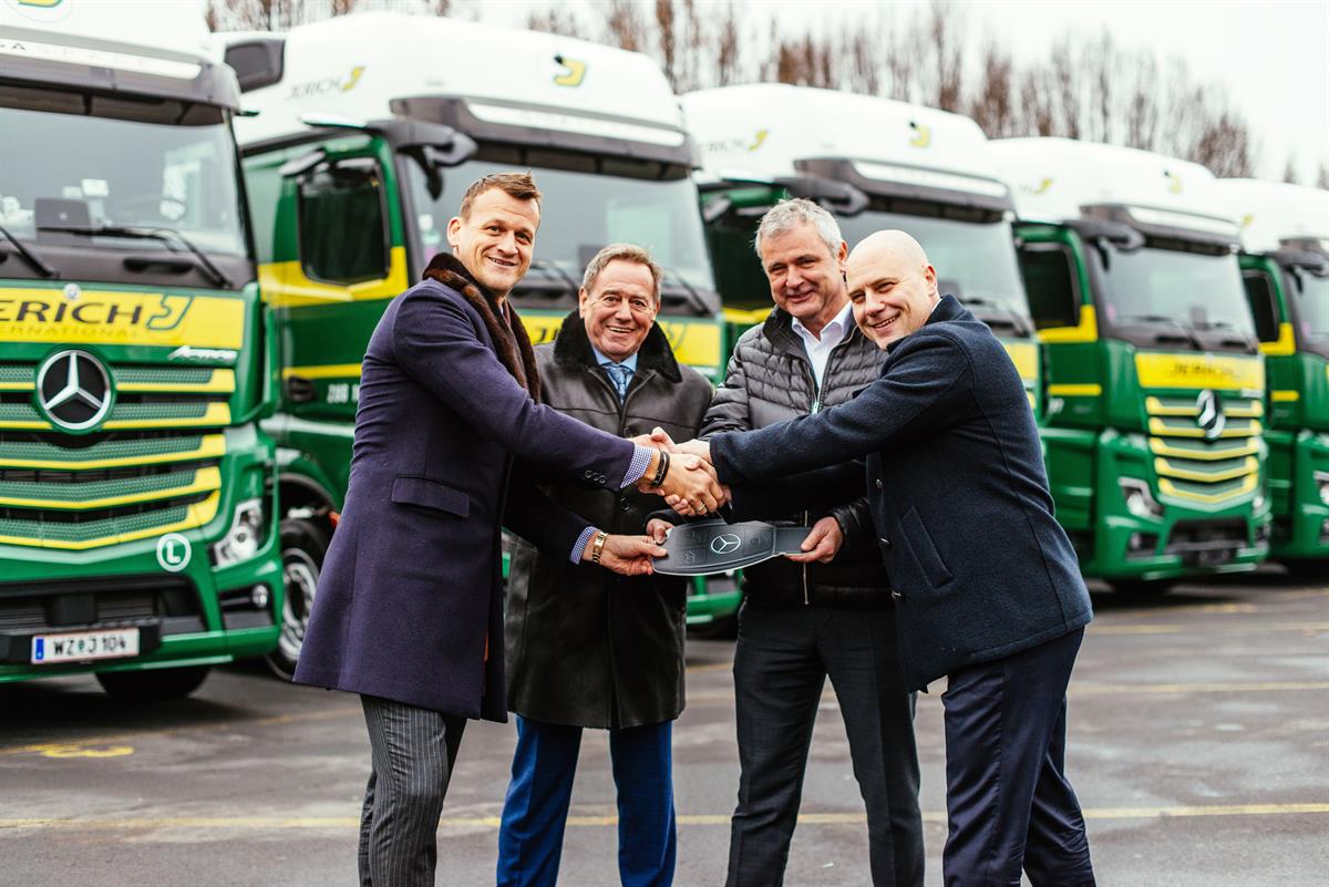 Jerich International: 40 neue Actros zum 50jährigen Jubiläum