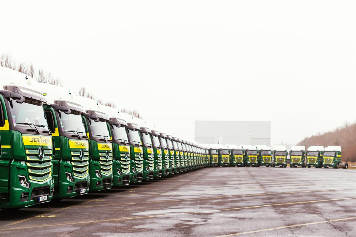 Jerich International: 40 neue Actros zum 50jährigen Jubiläum