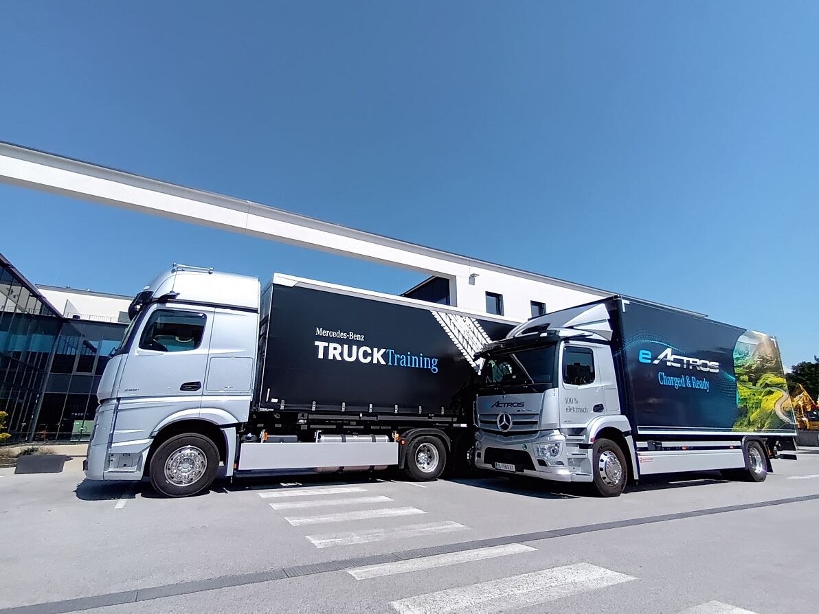 eActros im Mercedes-Benz TruckTraining Einsatz