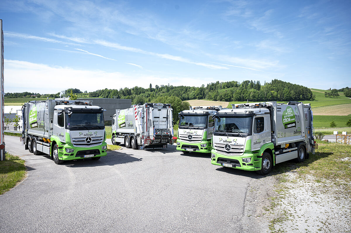 Vorreiter in der Entsorgungslogistik: eActros für Zellinger GmbH