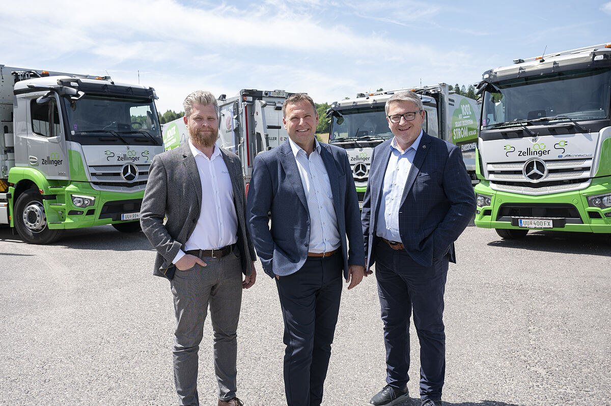 Vorreiter in der Entsorgungslogistik: eActros für Zellinger GmbH